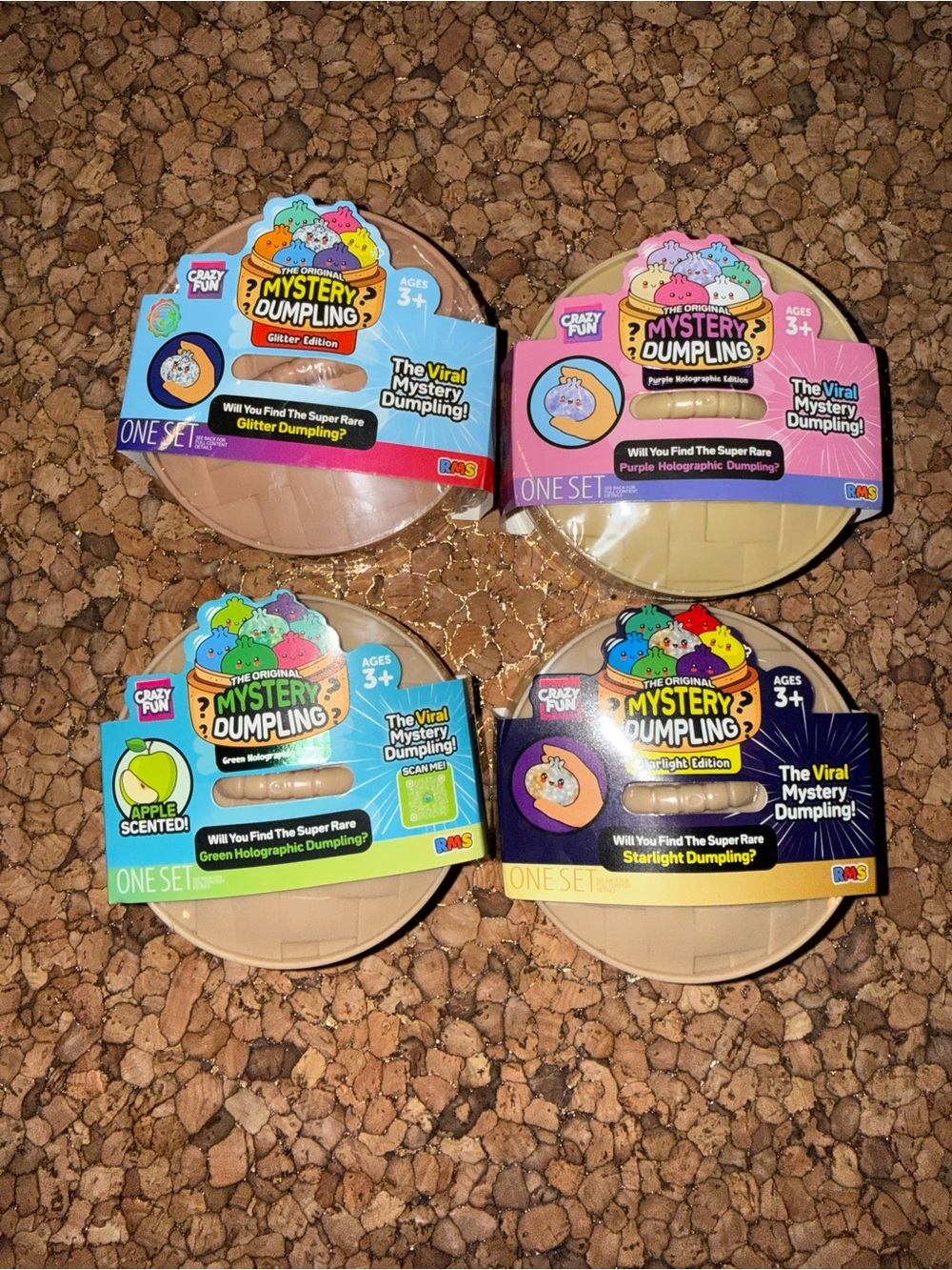 Crazy fun authentic pack of 4 different viral mystery dumplings